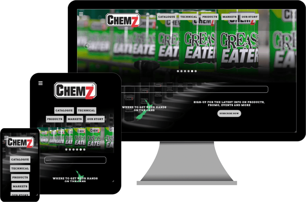 Chemz website built by iSystems